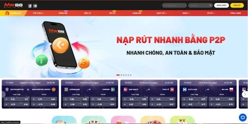 Nhà cái uy tín May88 các loại kèo