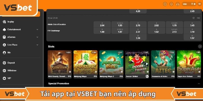 Tải app để đăng ký Vsbet